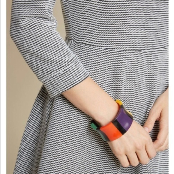 NWOT Lace & Mesh ModCloth Knit Fit Flare Dress New - Picture 2 of 10